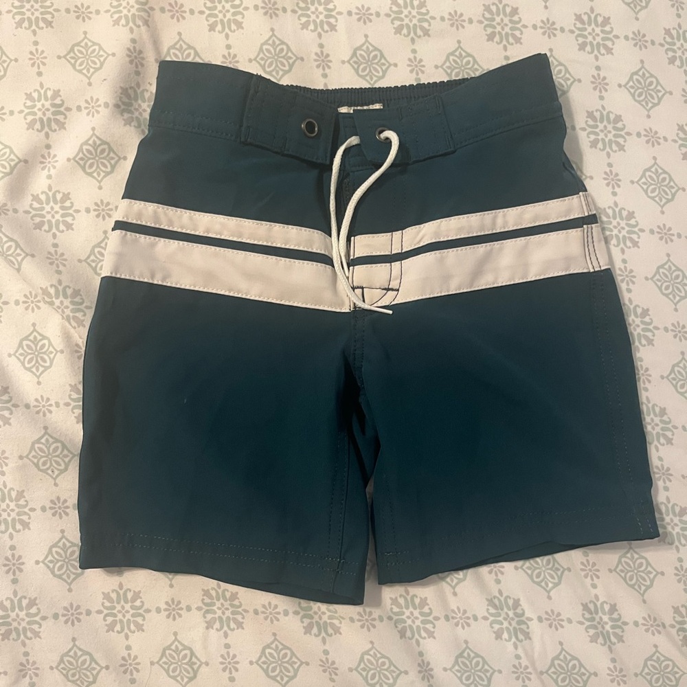 Crewcuts Teal and White Board Shorts